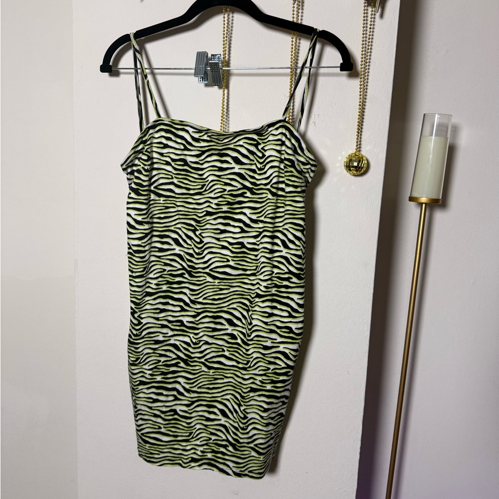 Motel Rocks Zebra Print Dress with Straps
